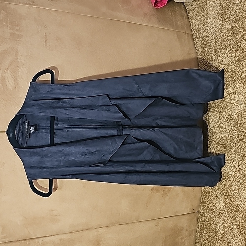 Like new Joan Vass suede blazer. Size small